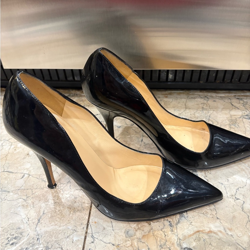 Kate Spade Glossy Black Heels